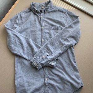 CPO Provisions grey button-up